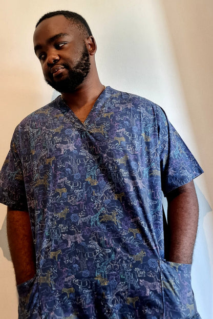 WILD AFRICA™UNISEX Scrub Tops