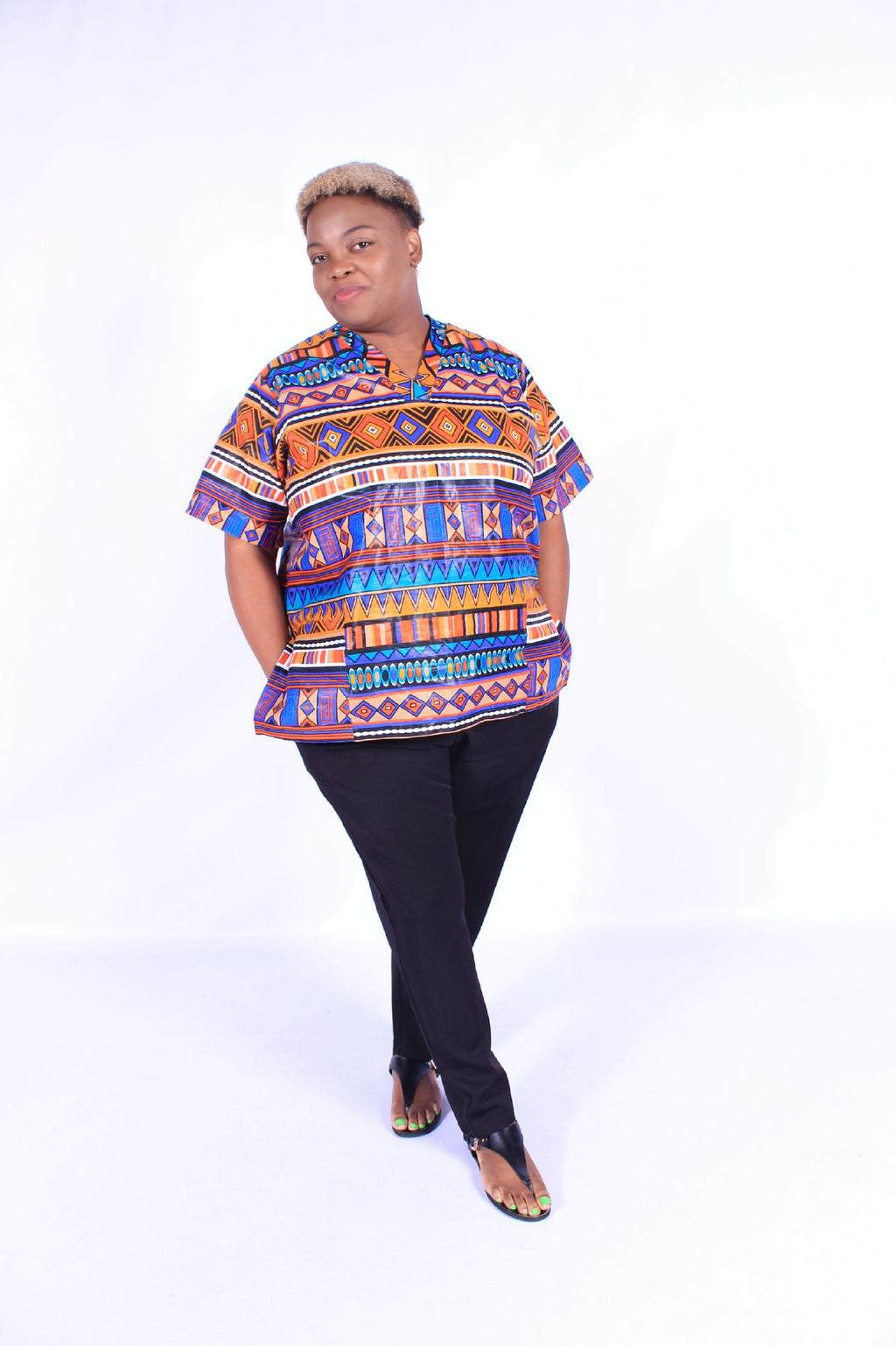 GEOMETRIC ETHNIC SCRUBS