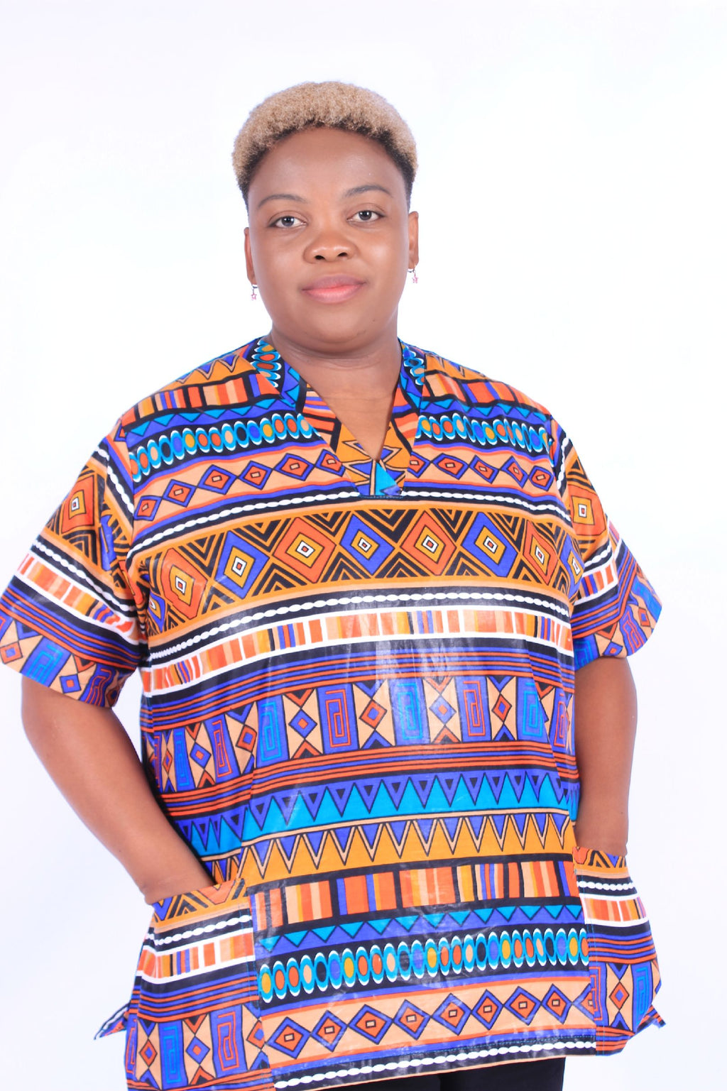 GEOMETRIC ETHNIC SCRUBS