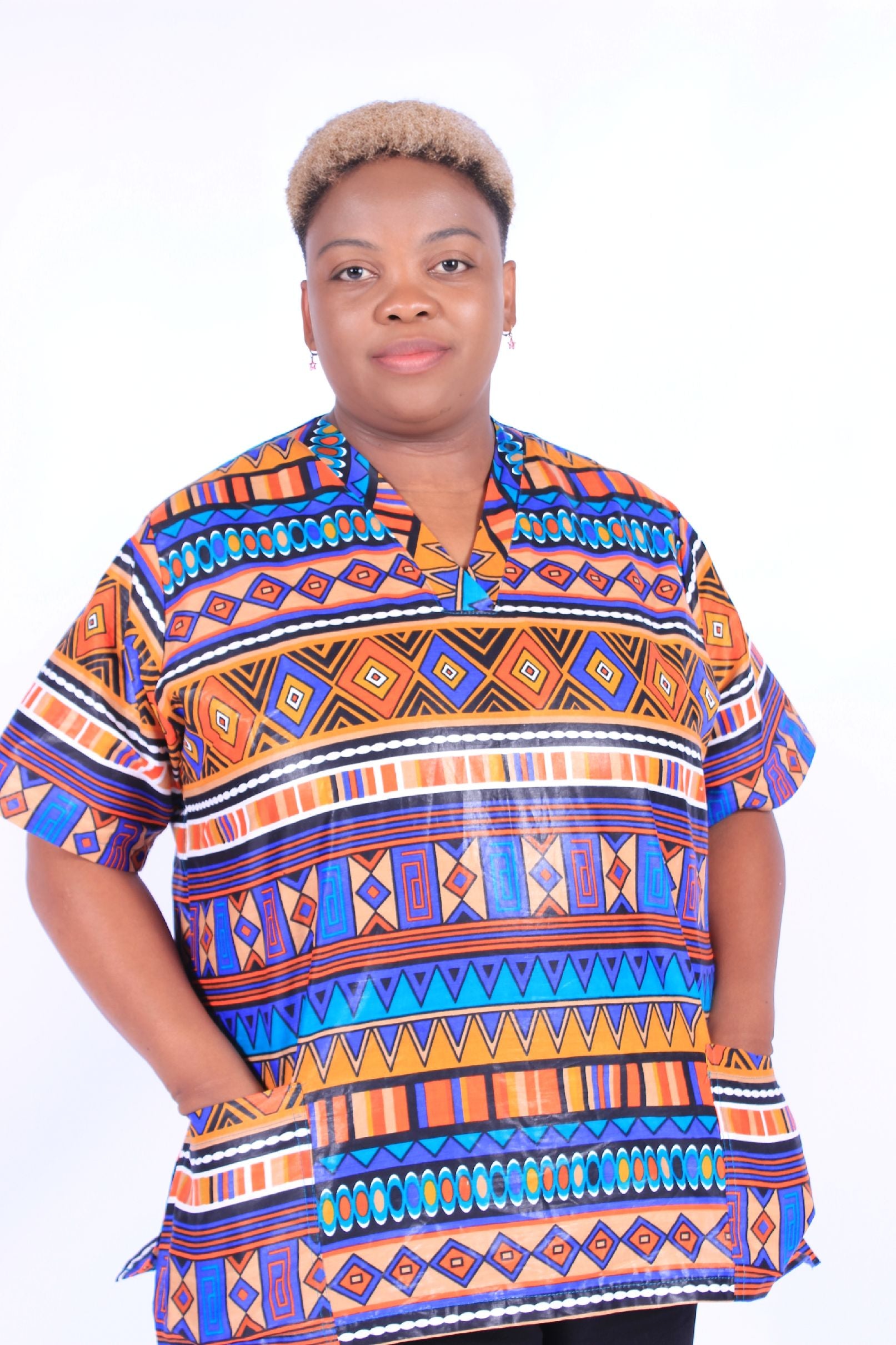 GEOMETRIC ETHNIC SCRUBS