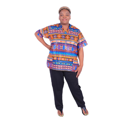 GEOMETRIC ETHNIC SCRUBS
