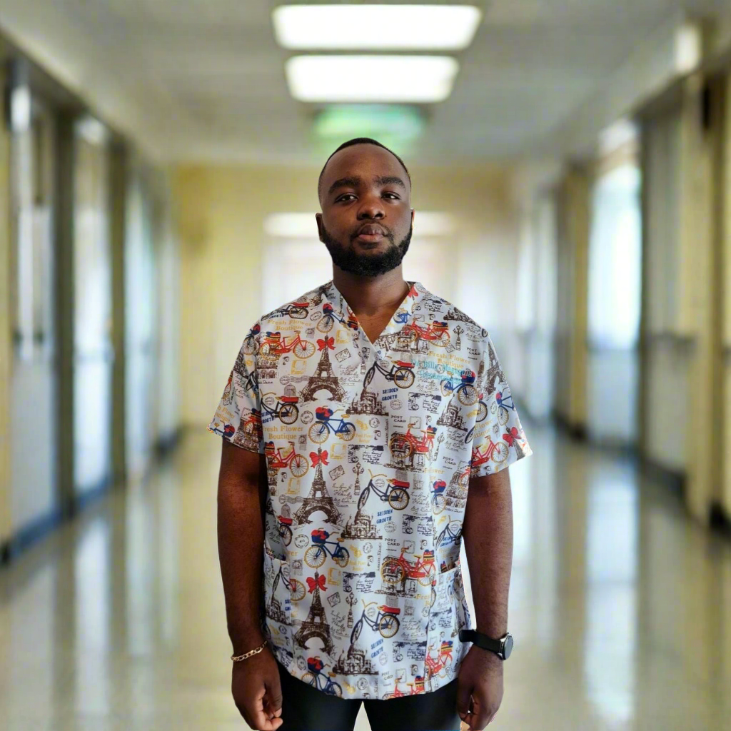 Whimsical ™ Unisex Patterned Scrub Tops