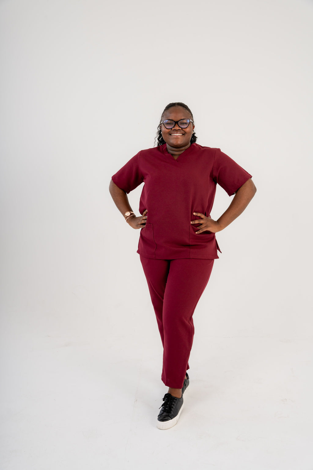 THATO™ Slim Fit Scrubs Set