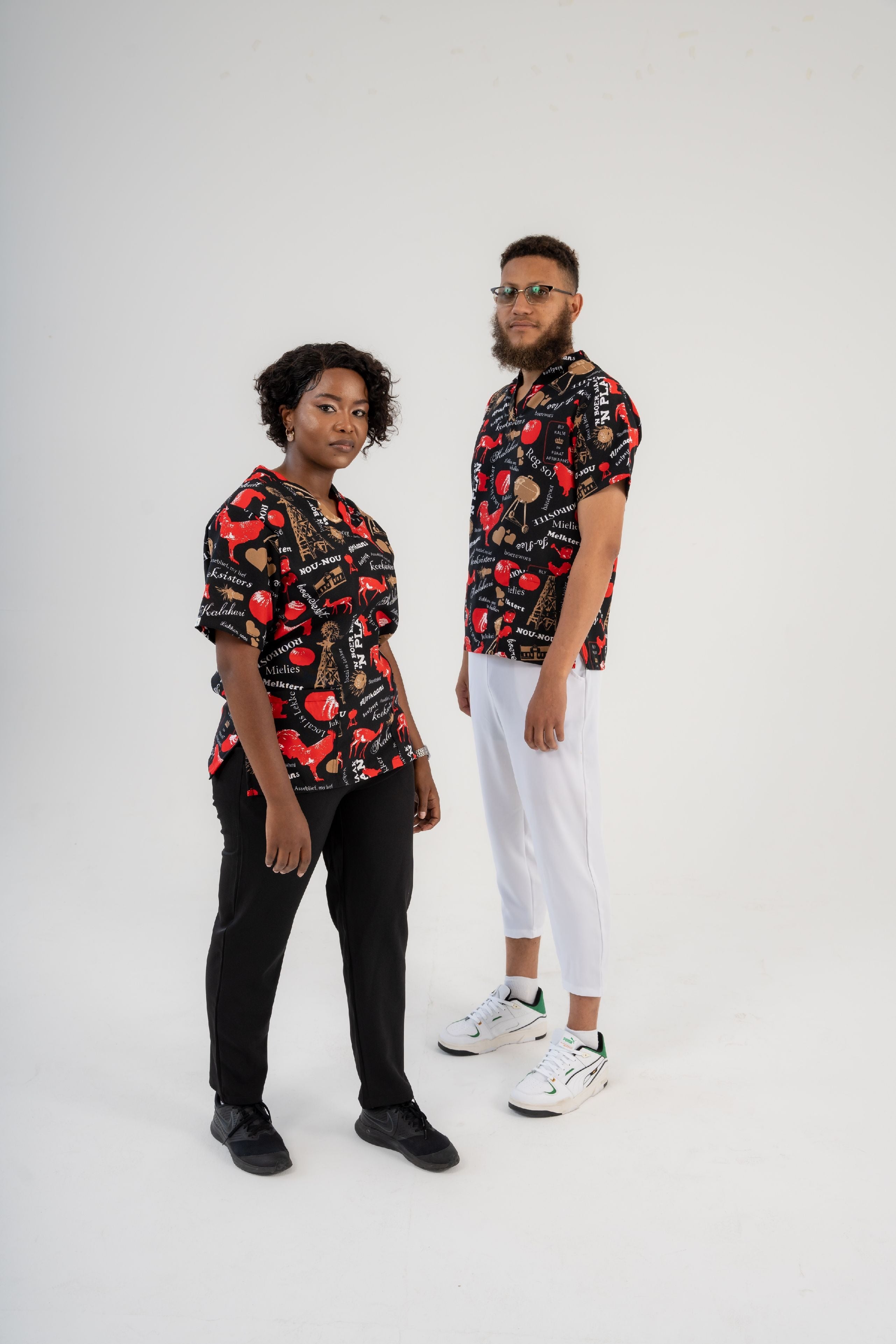 Local-lekker™Printed Scrubs tops