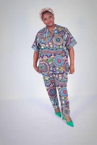 'GeoEthnic Chic' scrub top only