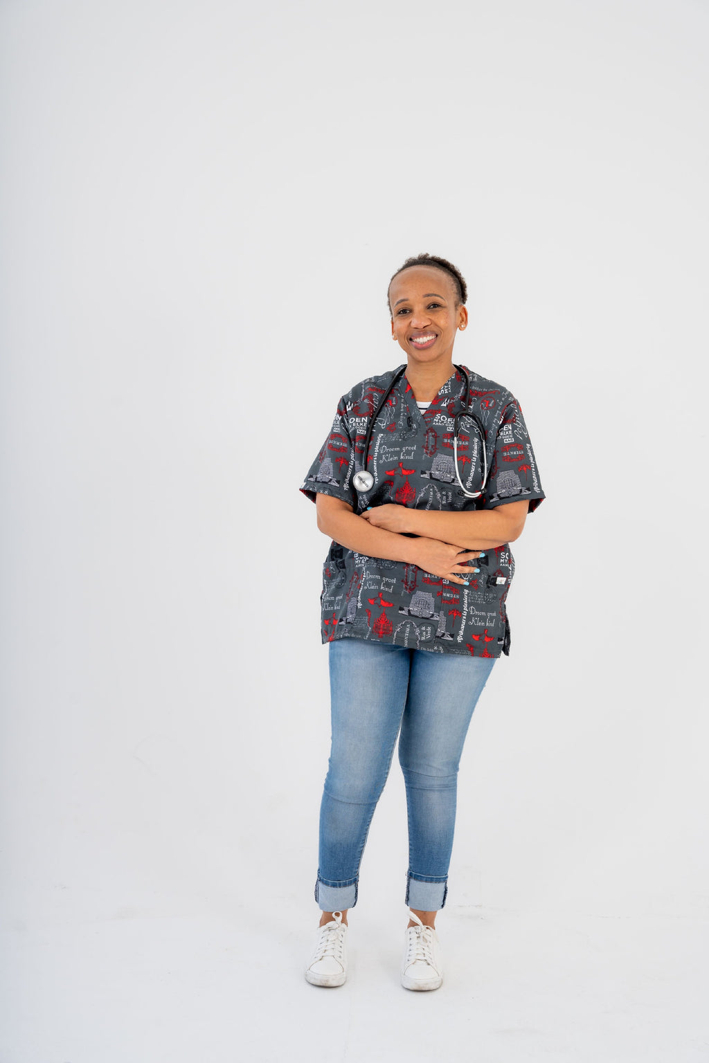 PROTEA ™ Printed Scrub top