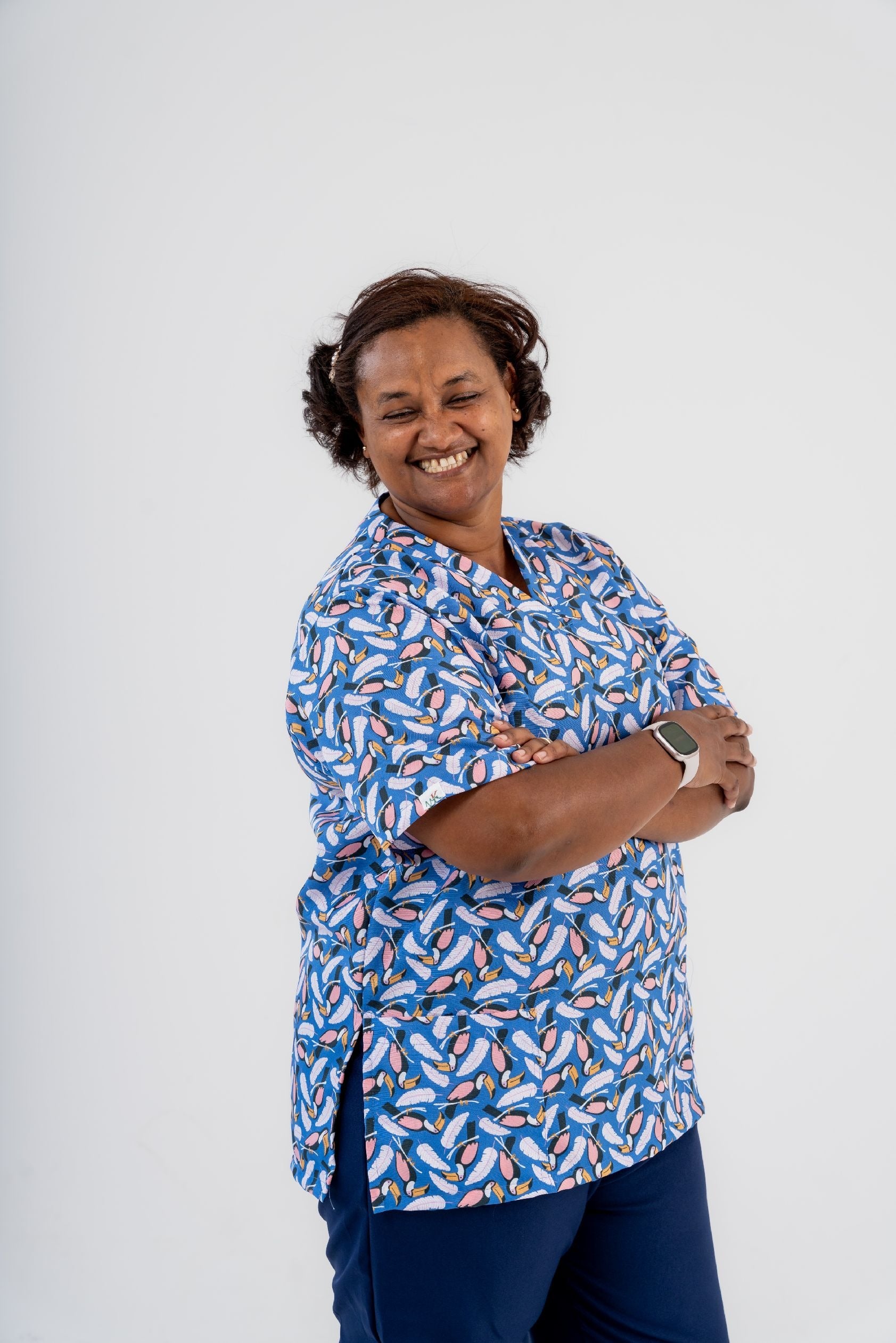 PARROT™ UNISEX Printed Scrubs Tops