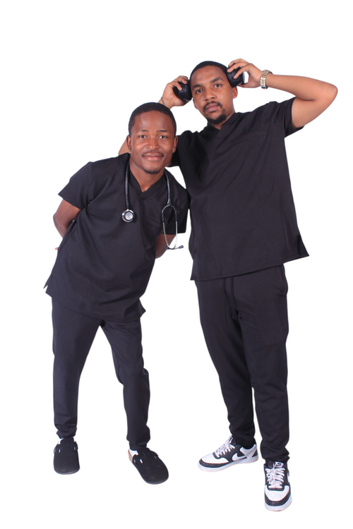 Men Fitted Scrubs Set