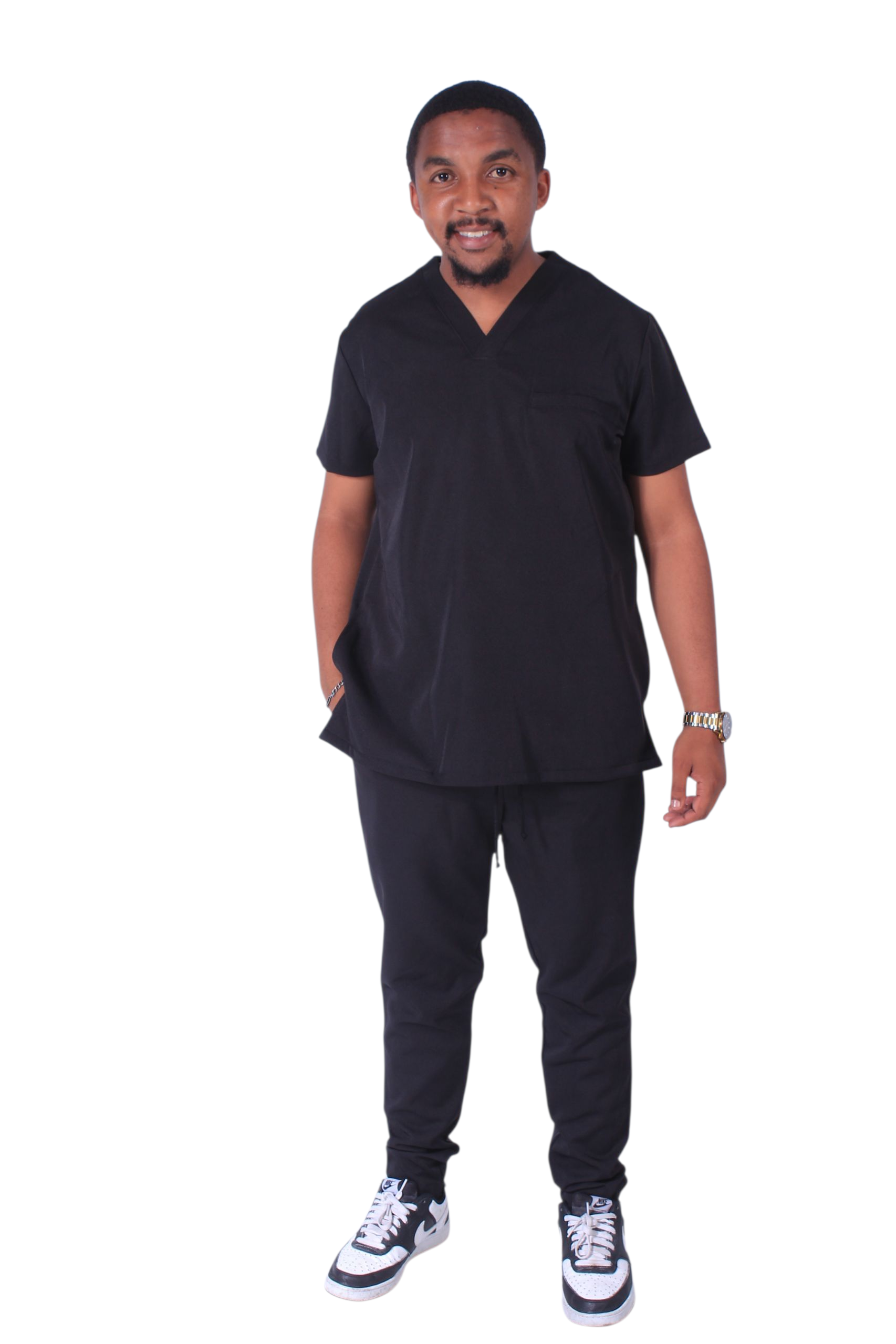 Men Fitted Scrubs Set