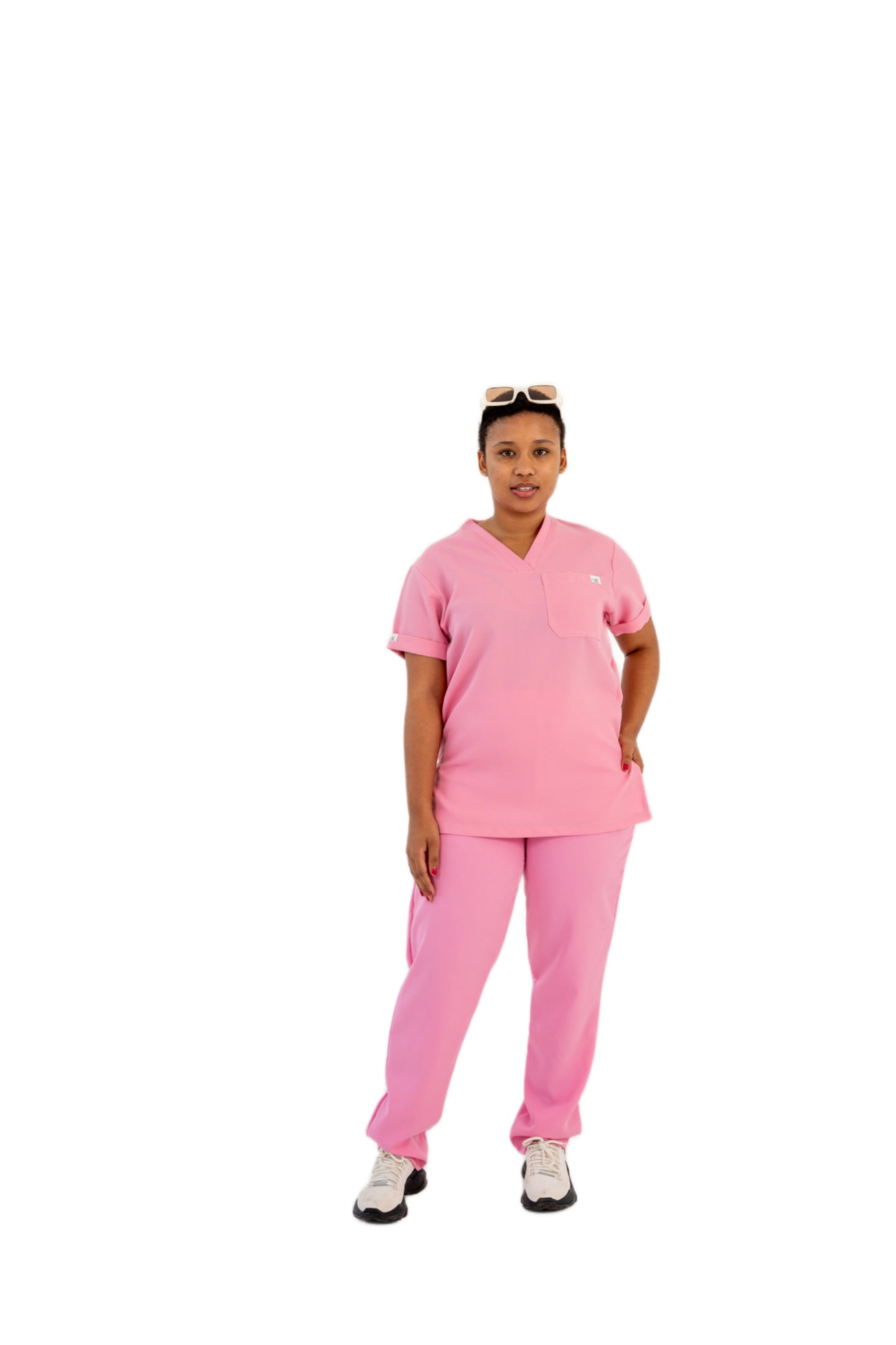 Lite Pink Unisex Scrubs Top